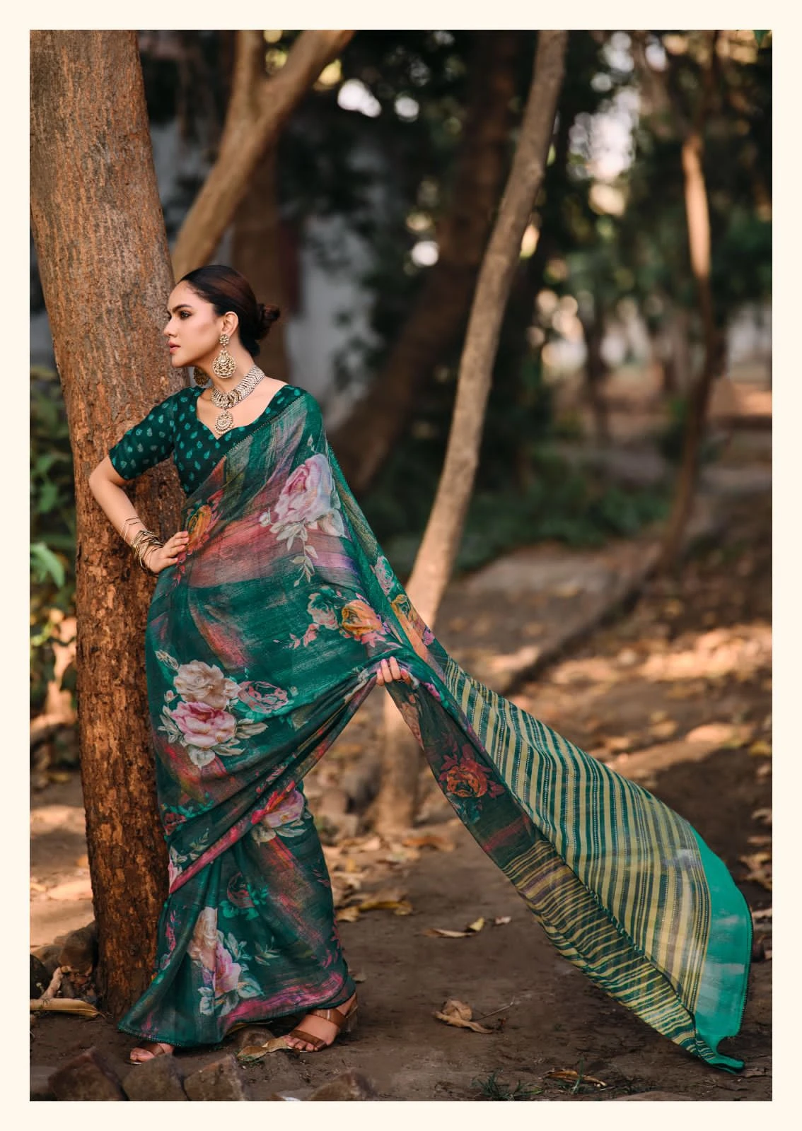 Kashvi Creation Dunki Vol 04 Rimijim Silk Wholesale Fancy Sarees Catalog — Wholesale Sarees, Kashvi Creation wholesale from Surat - Gallery Image 7